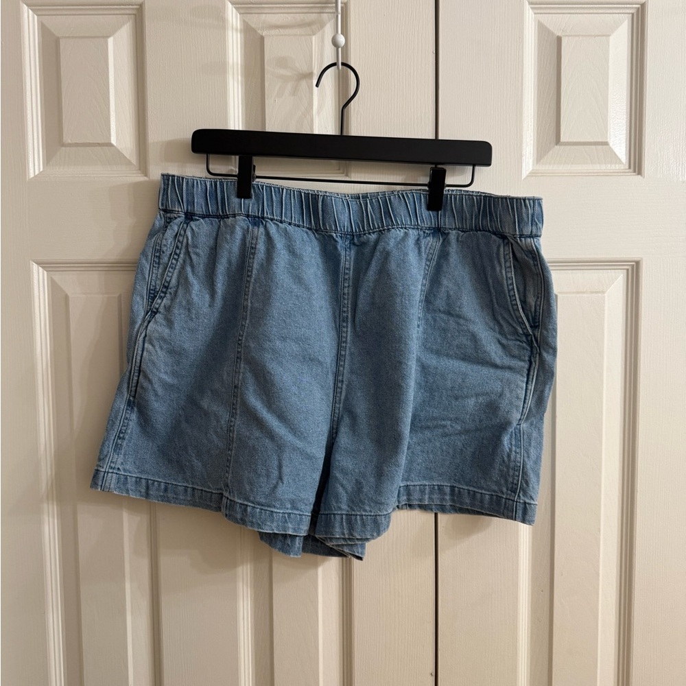 Denim Blue Casual Shorts